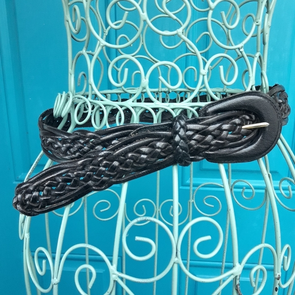 Accessories Genuine Leather Braided Belt Black Poshmark